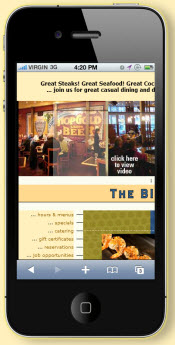 mobile restaurant website big fat fish co